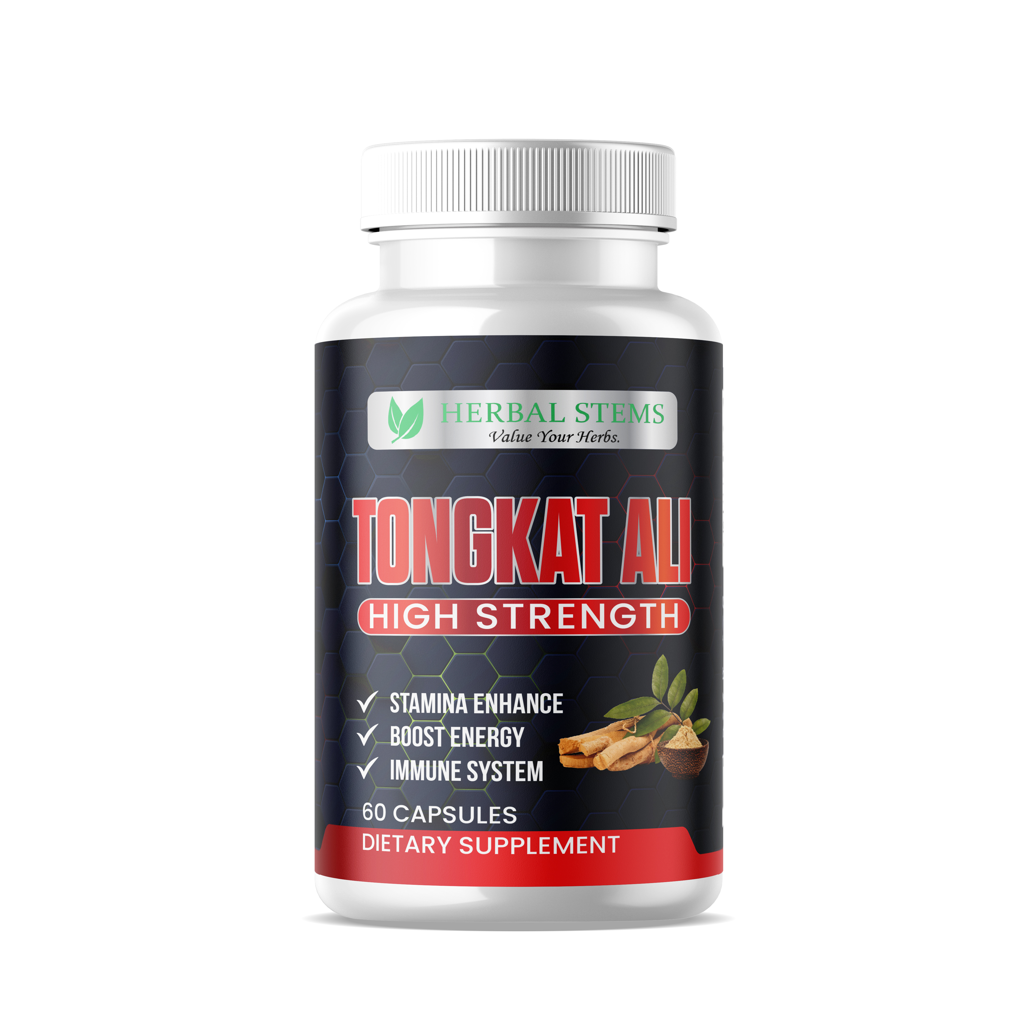 Tongkat Ali Root Extract Supplement | Energy & Vitality Capsules